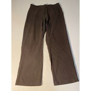 Briggs New York Dress Pants Womens size 12 Petite Brown Straight Leg Stretch